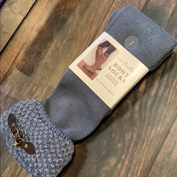 Simply Noelle Boot Socks With Buckles 